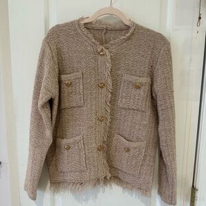 Lady Jacket with Fringe Detail Size S